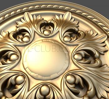 3D мадэль Акант в круге с орнаментом (STL)
